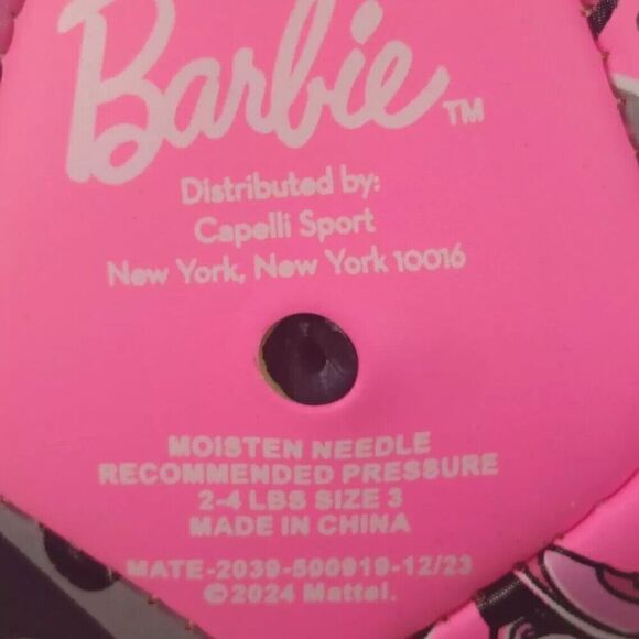 Capelli Barbie Soccer Ball Size 3 Girls Pink "Dream Team" - Picture 5 of 5